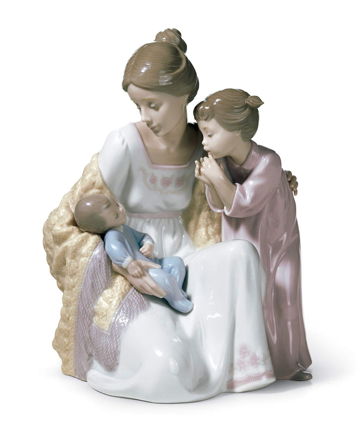 LLADRÓ Figur Willkommen In Der Familie. Familie. Porzellan.