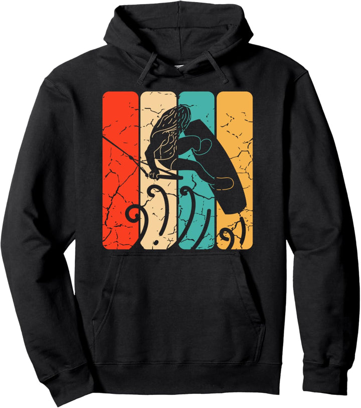 Retro Wakeboard Fan Geschenk Wakeboarder Wakeboarding Pullover Hoodie