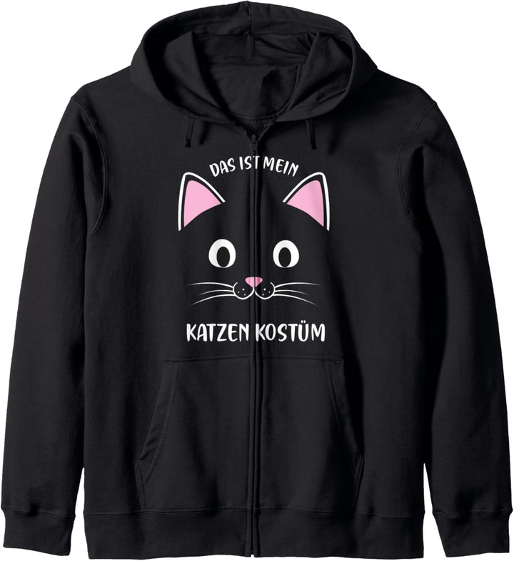 Das Ist Mein Katzen Kostüm Party Damen Karneval Fasching Kapuzenjacke