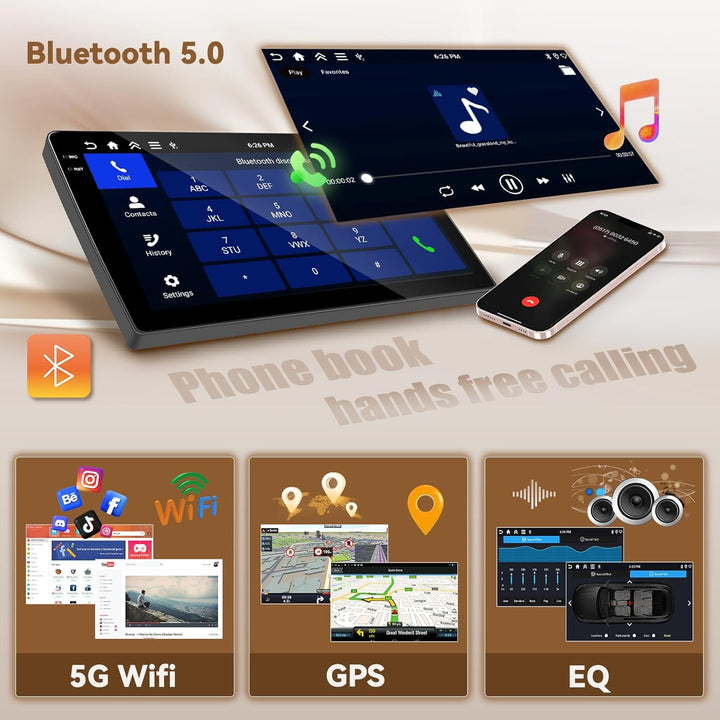 Hikity Android 15 4+128G Autoradio mit 9'' Incell Touchscreen für Renault Trafic 2/Opel Vivaro A/Nis