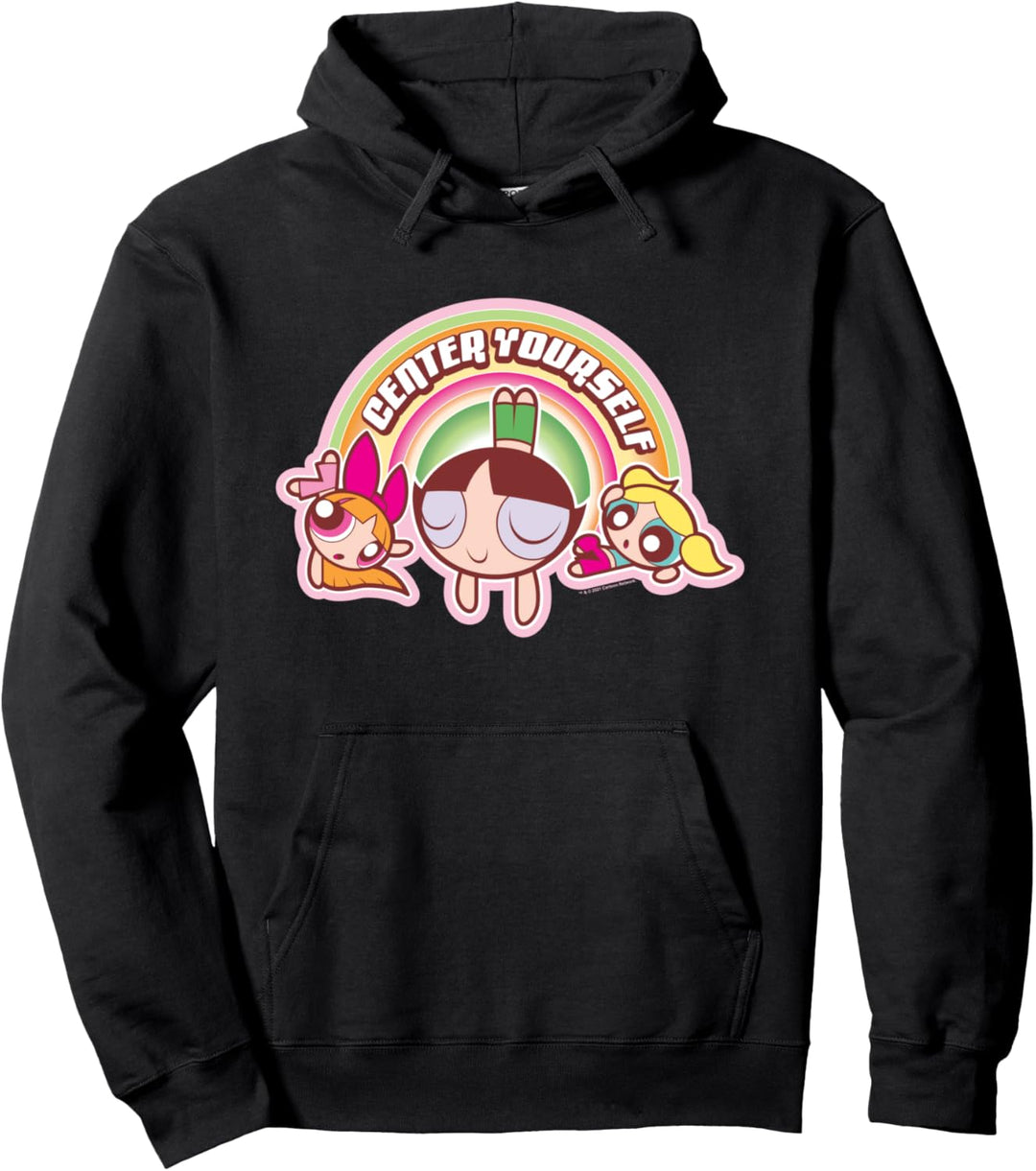 Powerpuff Girls Center Yourself Pullover Hoodie