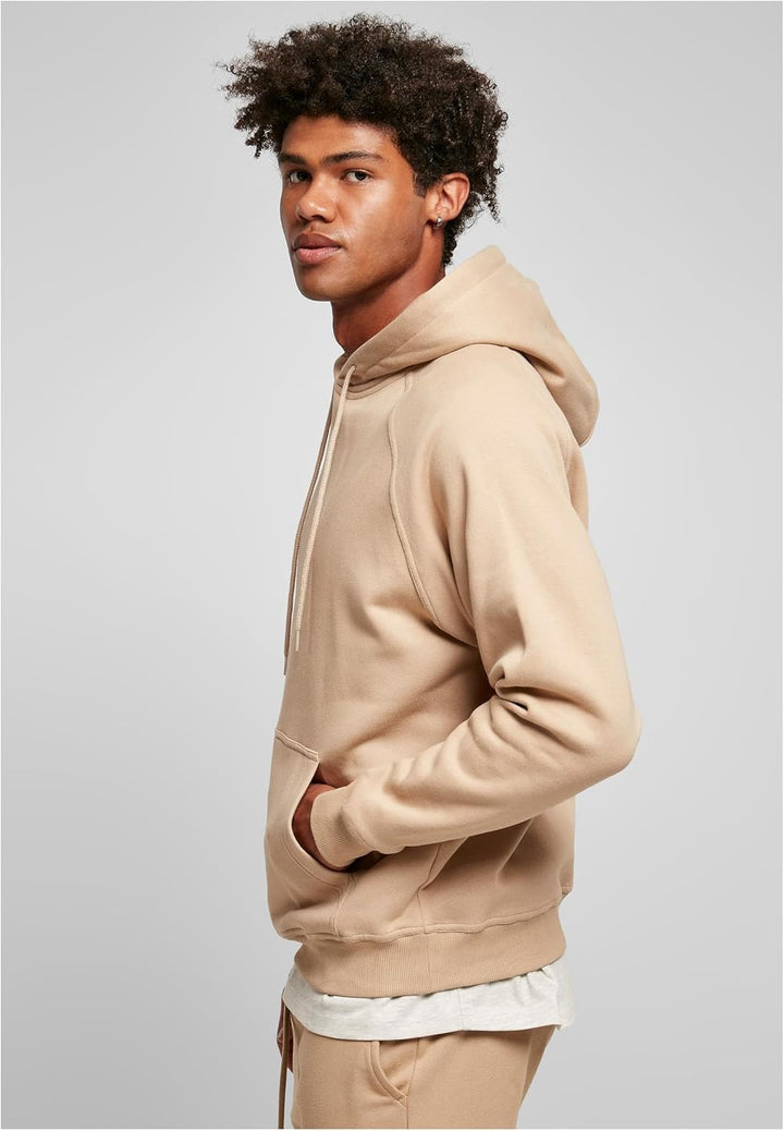 Urban Classics Herren Blank Hoody Kapuzenpullover L Unionbeige, L Unionbeige