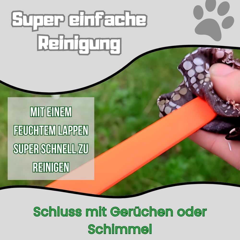 2m Biothane Führleine mit Handschlaufe | 19mm Breite für kleine, mittelgrosse & grosse Hunde | weich
