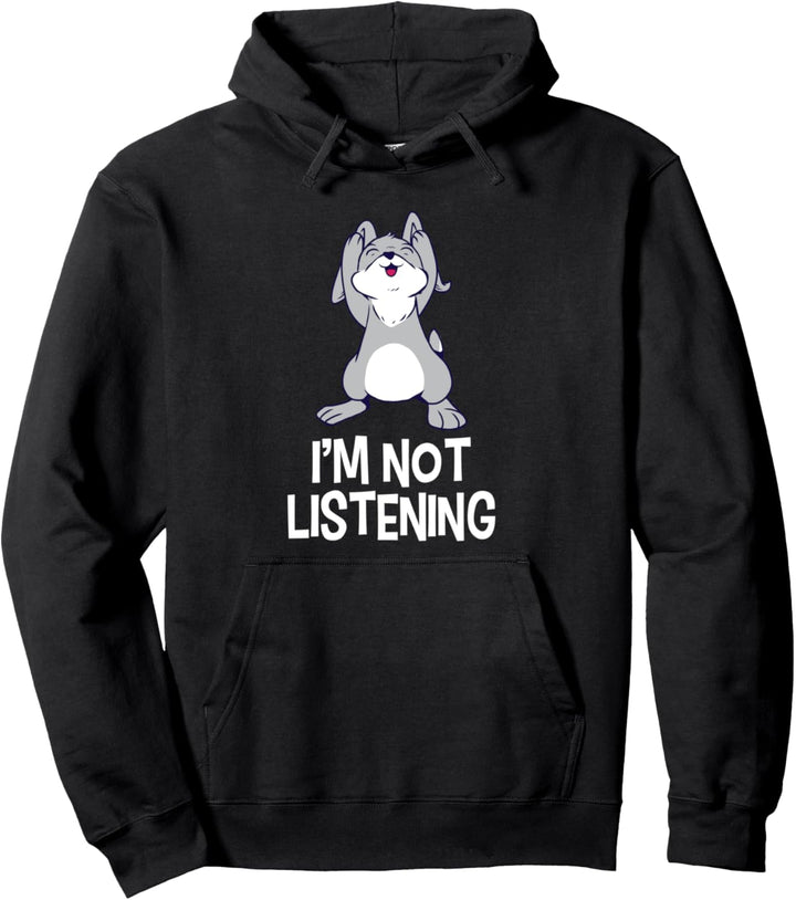 Ich höre nicht zu Sprüche lustige Osterhasen Pullover Hoodie