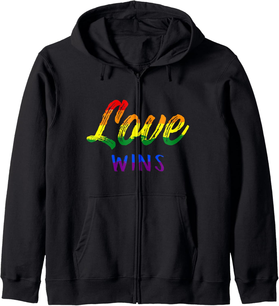 Liebe Gewinnt Schwul Homosexuell Lesbisch Regenbogen Pride Kapuzenjacke