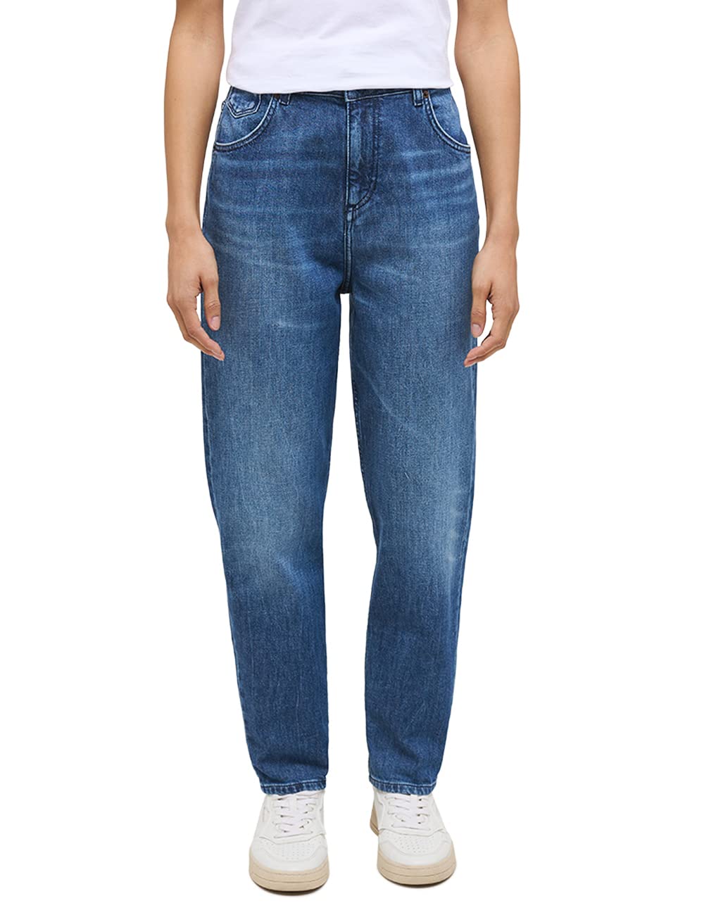 MUSTANG Damen Jeans Charlotte Tapered Fit - Blau - Blue Denim W26-W34 Stretch 33W / 34L Mittelblau 5