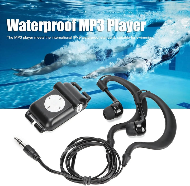 Verbesserter Wasserdichter MP3-Player, IPX8 Wasserdichter MP3-Player Zum Schwimmen und Laufen, Unter