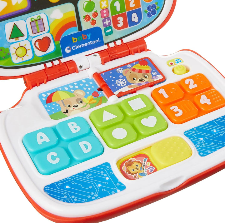 Baby Clementoni Baby-Laptop Tierfreunde - Spielzeug für Babys &amp; Kinder ab 9 Monaten mit Ton- &amp; Licht