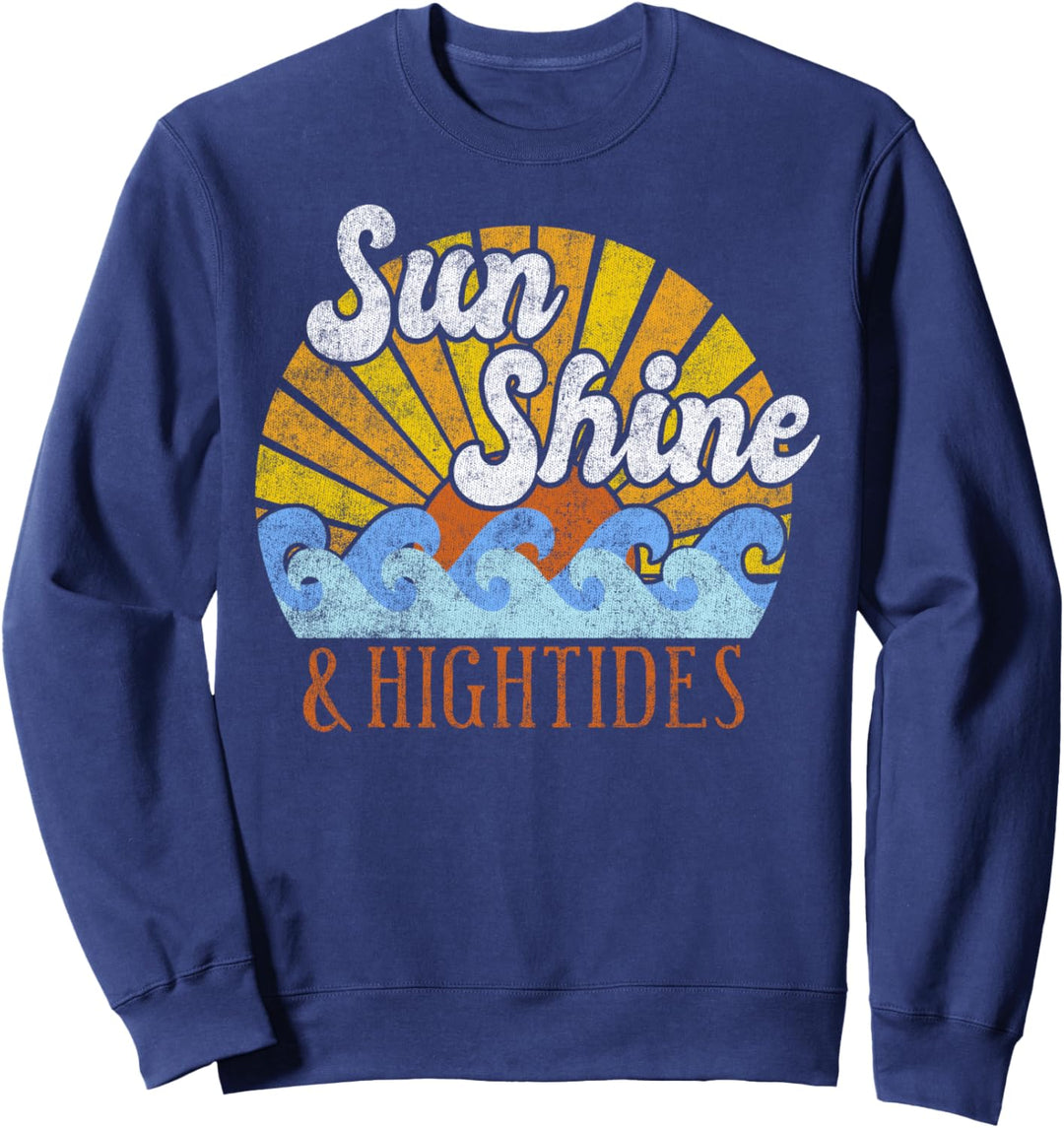 Sunshine And High Tides Sunset Circle Sweatshirt