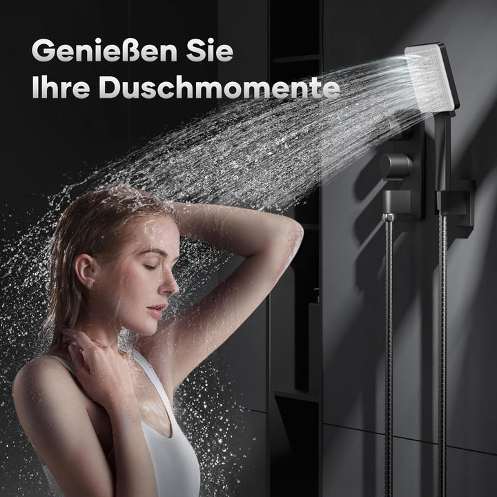 VOXON Duschkopf Regendusche, Handbrause Duschbrause Gross, Duschkopf Wassersparend Hochdruck, Einhan