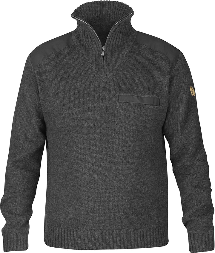 Fjallraven Herren Koster Sweater M Klassischer Pullover aus robuster Wolle XL Dark Grey, XL Dark Gre