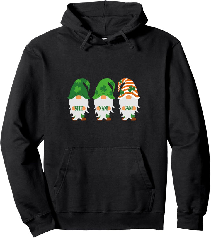 Cute Three Gnomes Holding Shenanigans Word St Patrick&