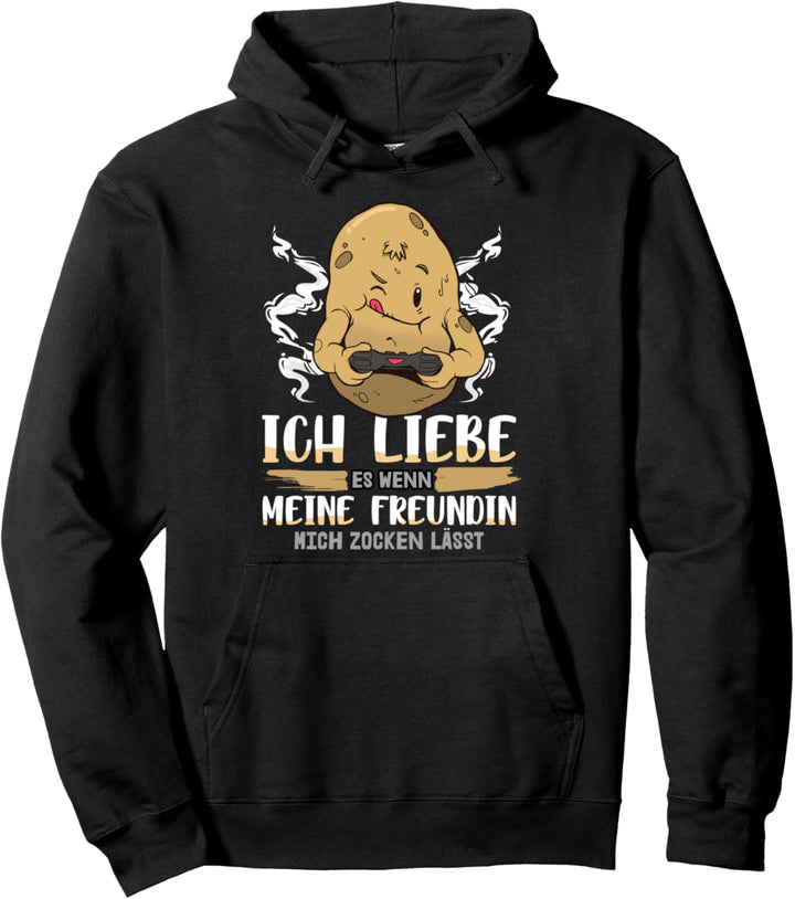 Ich Liebe Es Wenn Meine Freundin Mich Zocken Lässt Geschenk Pullover Hoodie