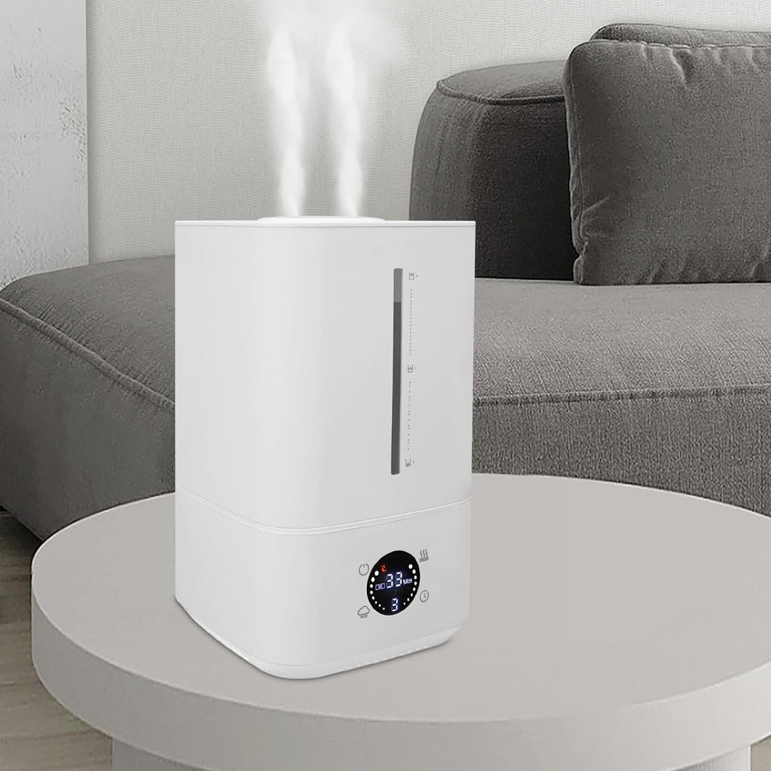 Luftbefeuchter 6L Heiss Kalt Nebel 20-40dB für Schlafzimmer Wohnzimmer | 2-in-1 Heiss Kalt Nebel - 4