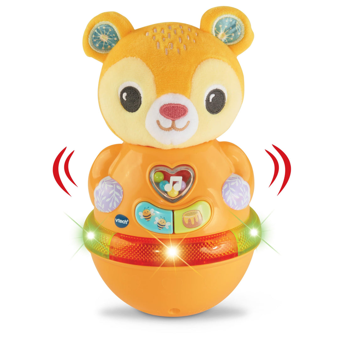 Vtech Baby Wackelbärchen – Interaktives Spielzeug mit 3 gesungenen Liedern und 12 Melodien – Für Kin