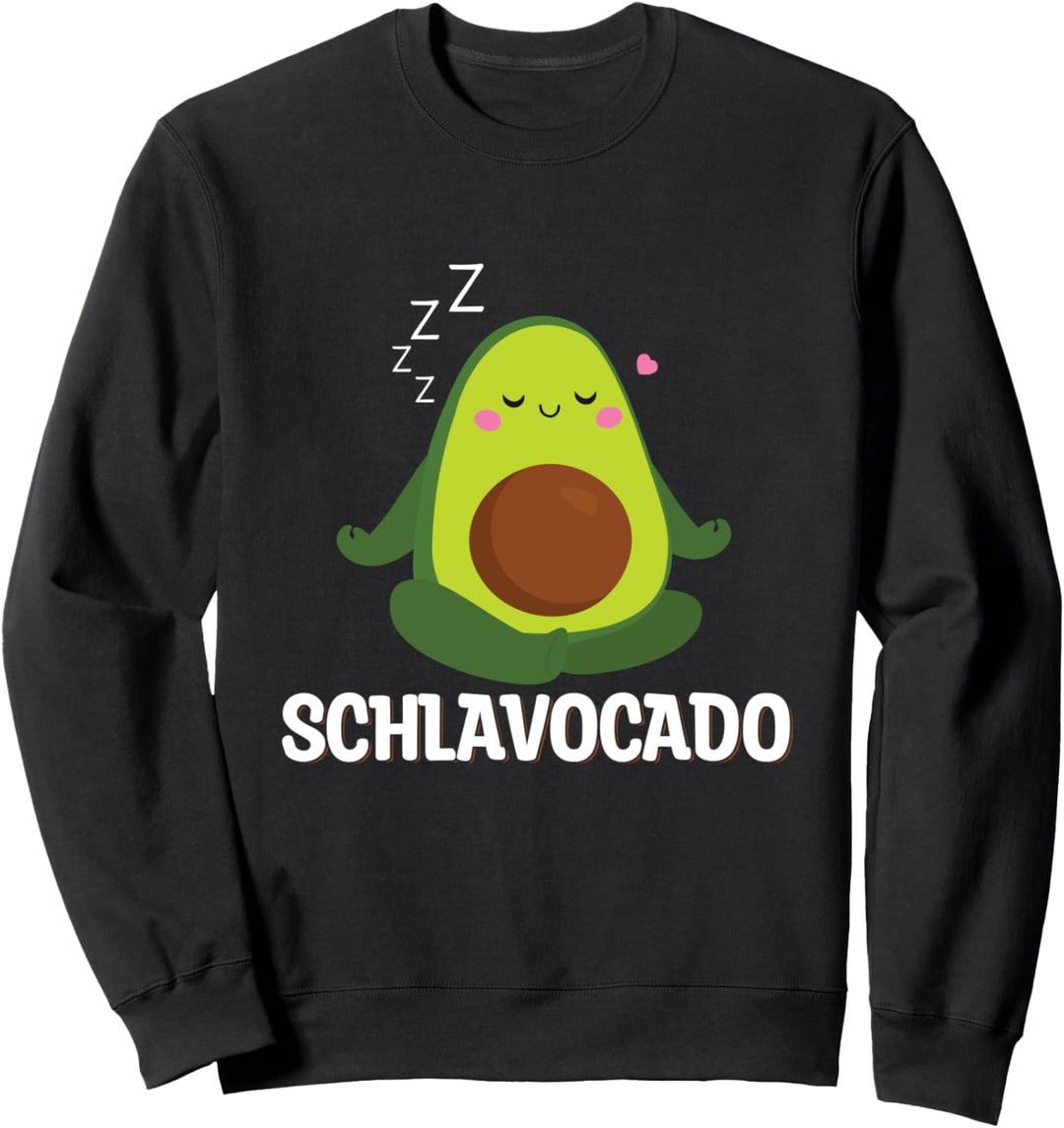 Schlavocado Avocado Pyjama Schlafkleidung Schlaf Sweatshirt