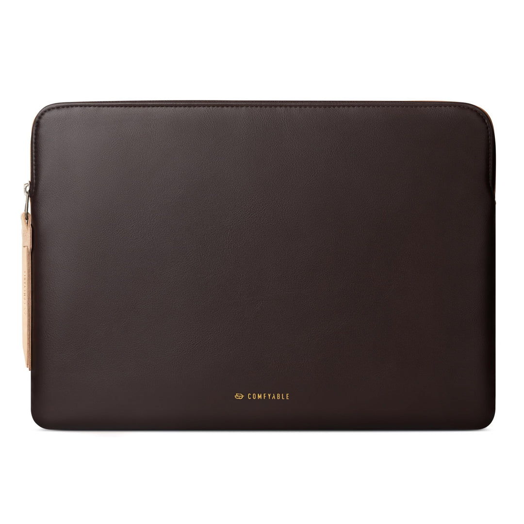 Comfyable Slim Protective Laptop Sleeve 15 Inch 14 Inch PU Leather Bag Compatible with 38.1 cm MacBo