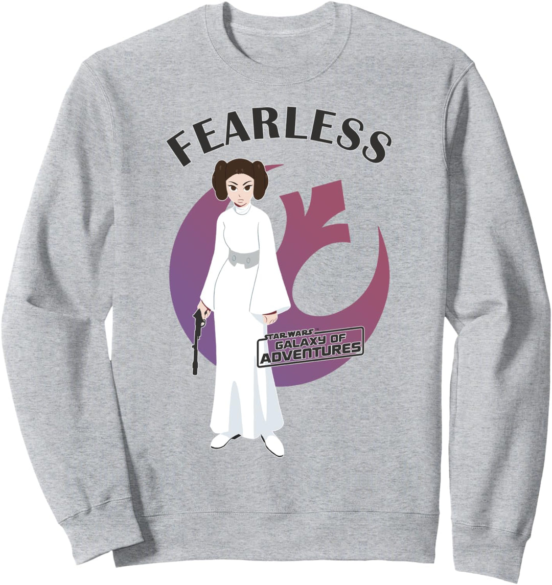 Star Wars Leia Fearless Side Rebel Logo Sweatshirt