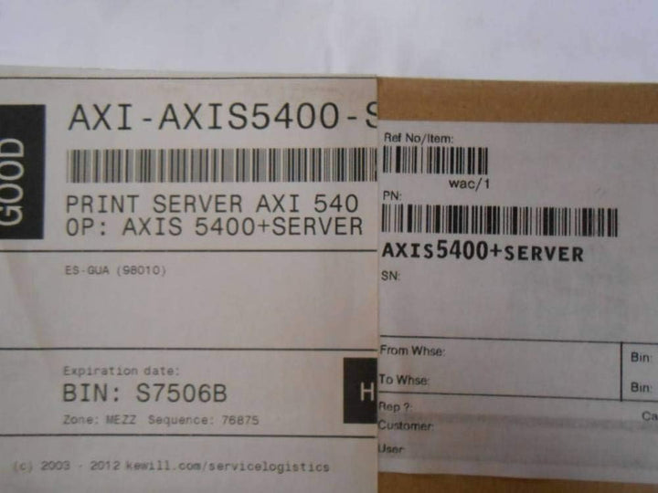 Axis 5400+ Printserver (1 x RJ45, 2MB RAM)