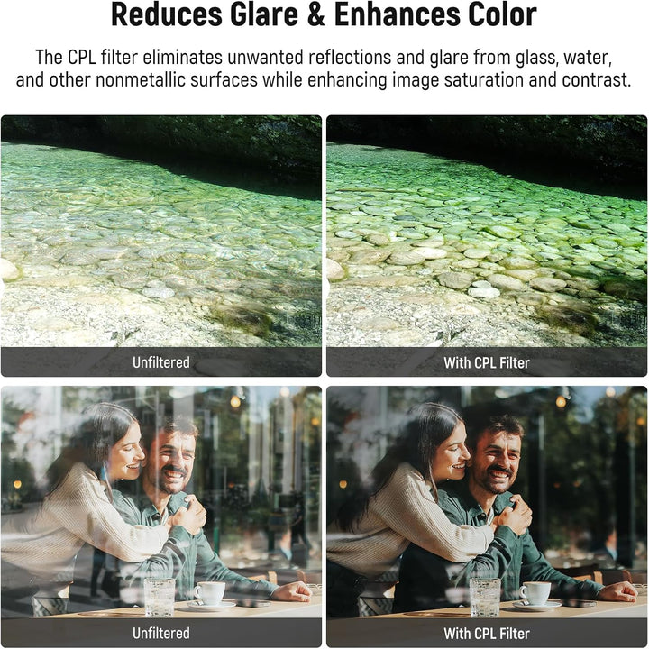 NEEWER 67mm magnetisches CPL Filter Set, zirkularer Polarisationsfilter HD, mit magnetischem Polfilt