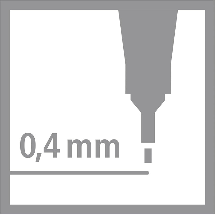 Fineliner - STABILO point 88 - 50er Metalletui - mit 47 verschiedenen Farben - 2x blau, rot, schwarz