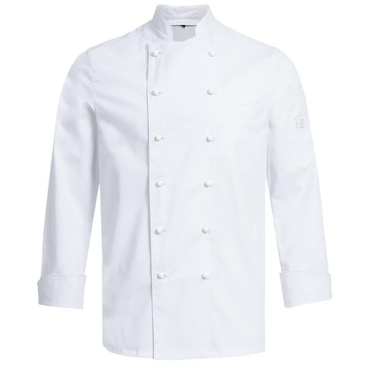 Greiff Grösse L gastro moda Herren Cuisine Premium Kochjacke Regular Fit Weiss Modell 5566