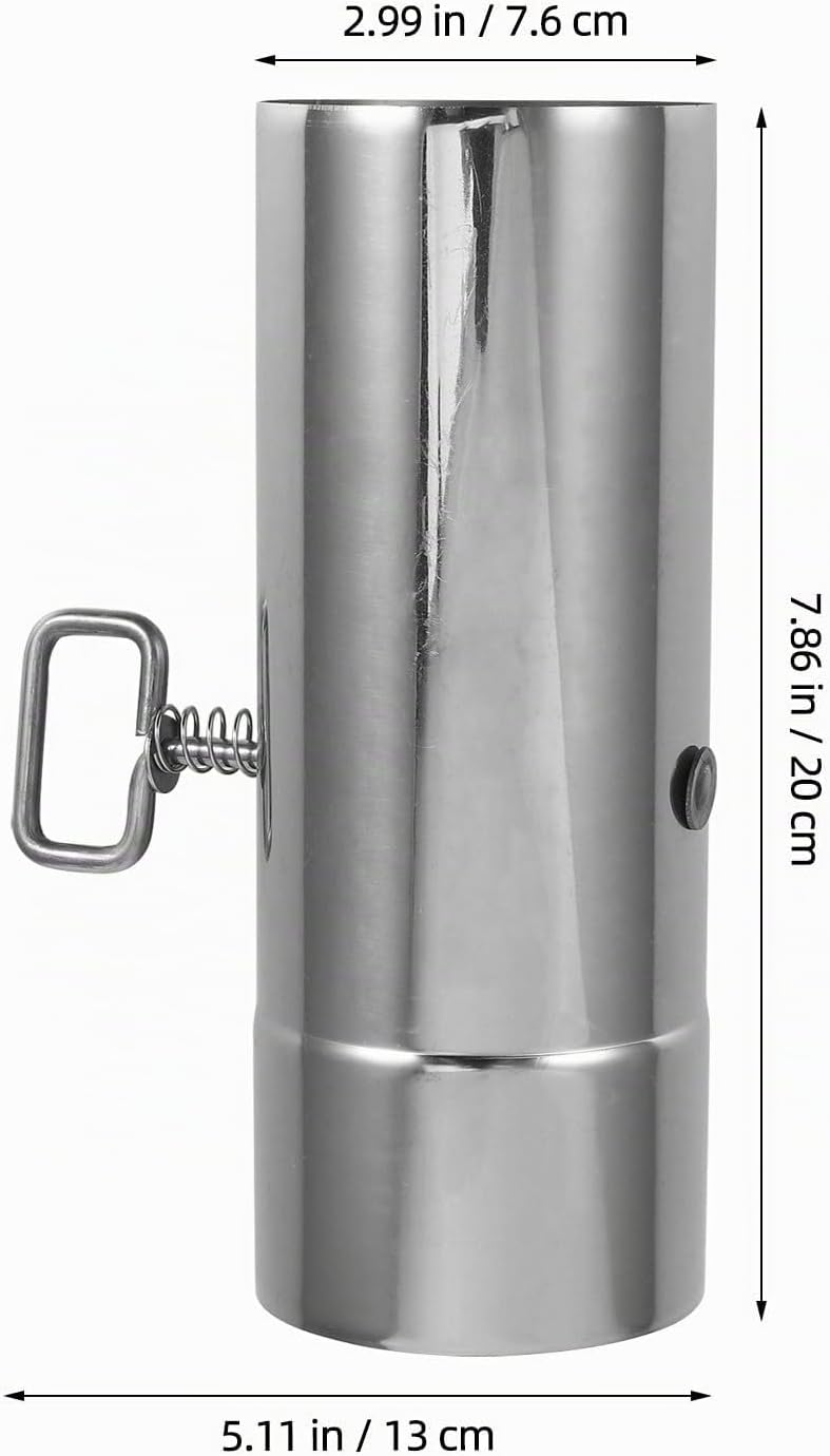 Supvox Ofenrohr mit Drosselklappe: 76 mm Edelstahl, verstellbares Kaminrohr für Campingzubehör
