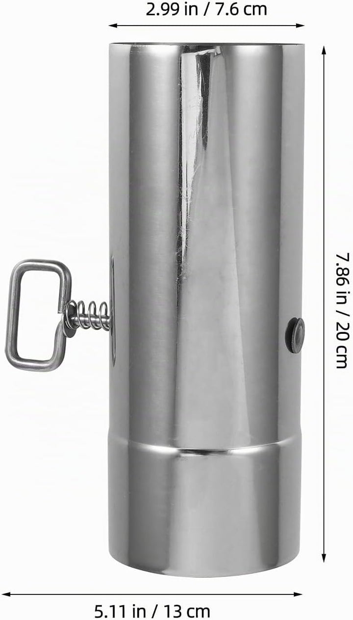 Supvox Ofenrohr mit Drosselklappe: 76 mm Edelstahl, verstellbares Kaminrohr für Campingzubehör