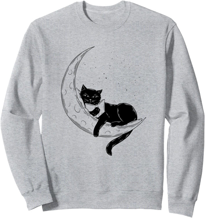 Black Cat Moon Lesebuch Sweatshirt