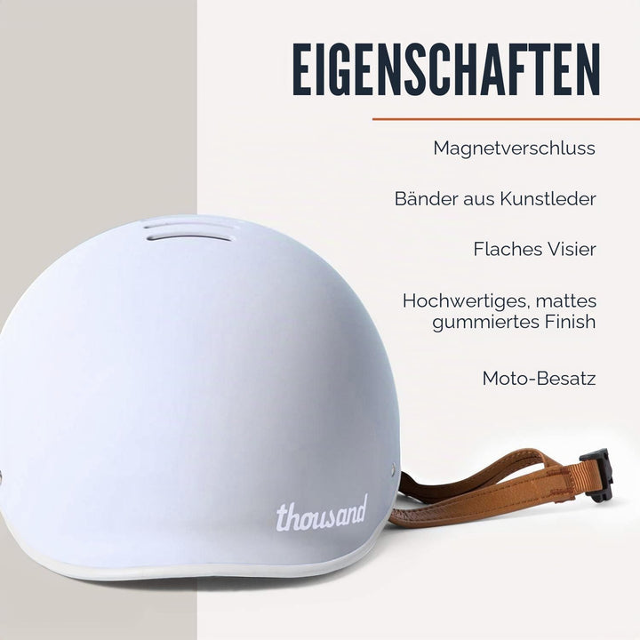 Thousand Heritage Fahrradhelm Erwachsene – Unisex, belüfteter Fahrradhelm mit PopLock Diebstahlschut