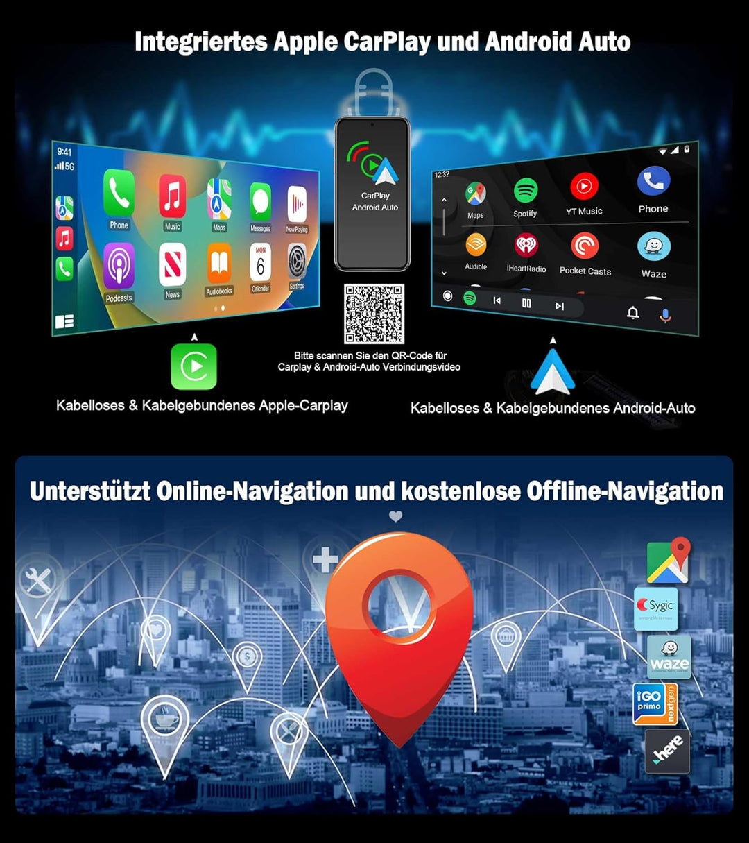 Erisin 12.3 Zoll 8-Kern 8GB+128GB Android 14 Autoradio Bluetooth mit GPS Navigation für BMW X3 F25 X