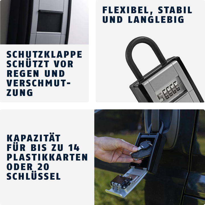ABUS KeyGarage 797 - Schlüsselbox mit Bügel zur Befestigung - für Schlüssel oder kleine Wertgegenstä