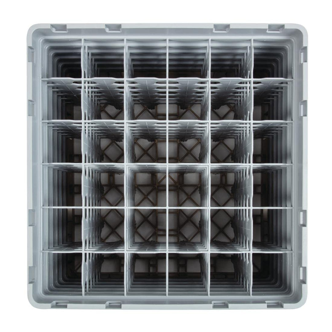 Cambro Camrack 36 Comp Glasregal mit 6 Verlängerungen, Beige, 2 Stück