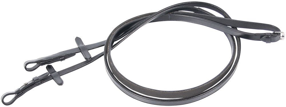 Harry's Horse Teugels, Leder met Rubber gevoerd, Farbe:schwarz, Grösse:Full L schwarz, L schwarz
