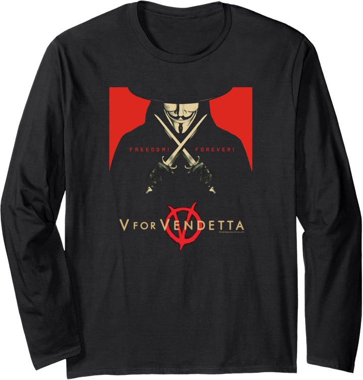 V for Vendetta Freedom Forever Langarmshirt