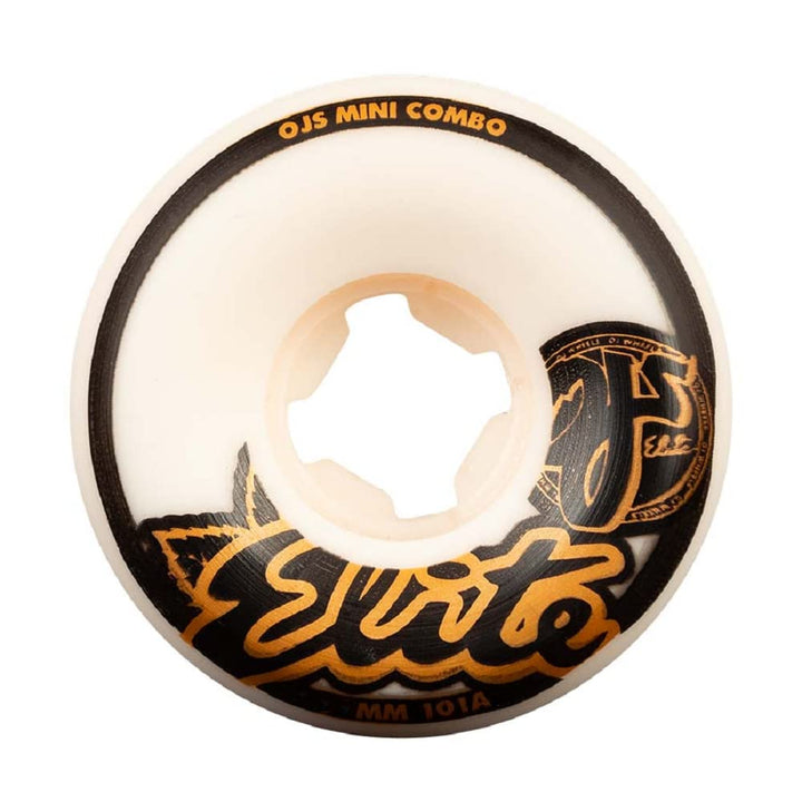 OJ Wheels Elite Mini Combo 101a Skateboard-Räder 53 mm Weiss, 53 mm Weiss