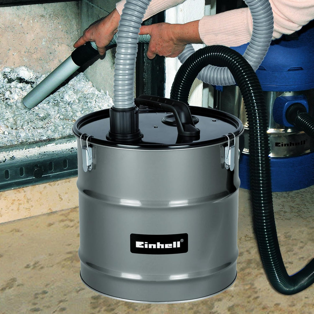 Original Einhell Aschefilter 18 L (18 Liter Behältervolumen, Saugeranschluss, hochwertiger Feinfilte
