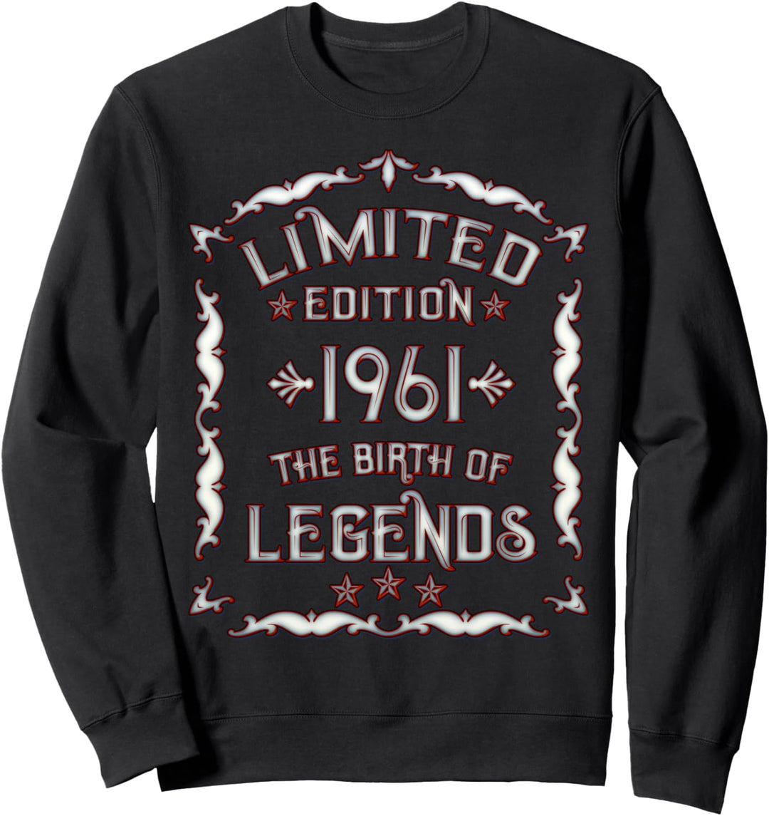Jahrgang 1961 Geburtstag - Limited Edition Geboren 1961 Sweatshirt