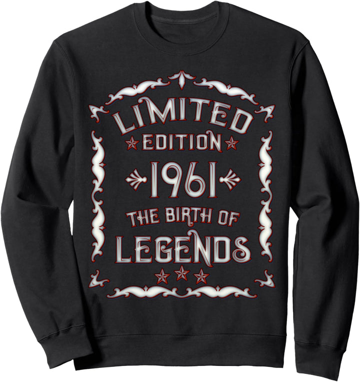 Jahrgang 1961 Geburtstag - Limited Edition Geboren 1961 Sweatshirt
