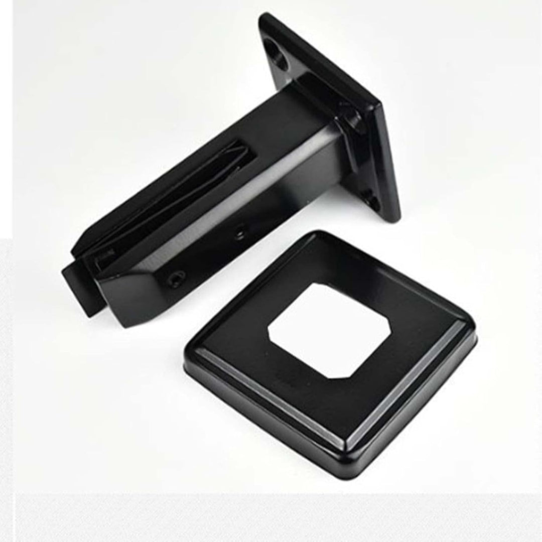 Stehende Glasklemme Schwarz, Grosse Glasklemme aus 304 Edelstahl, Glashalter für Treppen,Halterung f