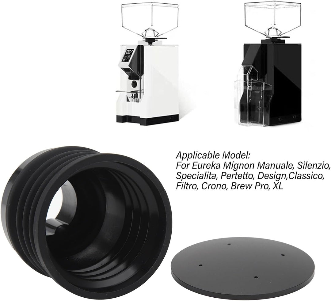 Einzeldosistrichter für Kaffeemühle, 2-in-1-Kaffeemühle, Bläst Bohnenbehälter mit Silikonbalg, Kaffe
