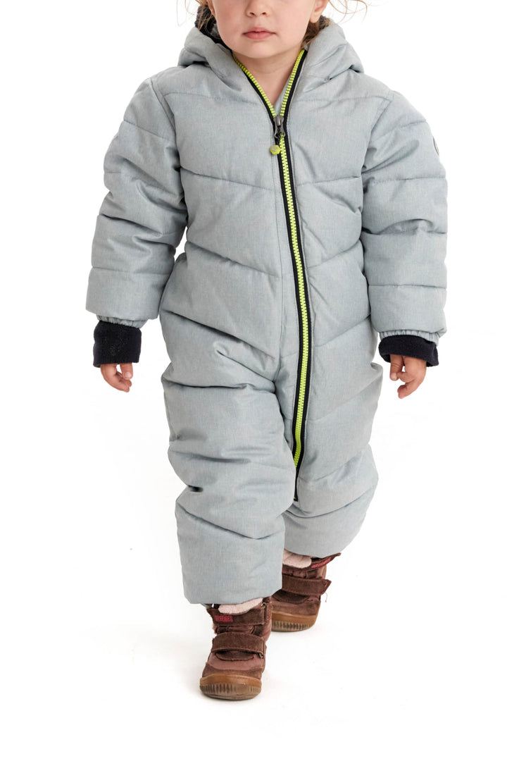 Killtec Unisex Kinder Karter Mini Overall In Daunenoptik Mit Kapuze 74-80 rauchblau, 74-80 rauchblau