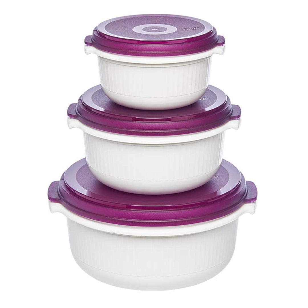 Mikrowellentopf 3er Set Micro Family Brombeer EMSA