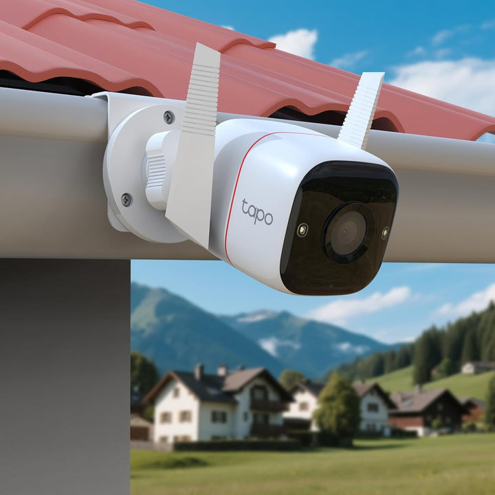 Dachrinnenhalterung für TP-Link Tapo C310/C320WS/C325WB Überwachungskamera Aussen & DEKCO 2K/3MP Übe