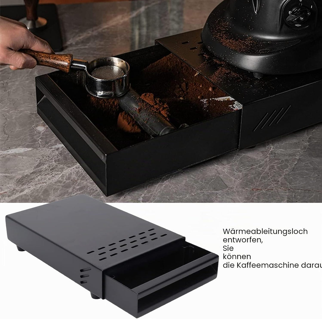 CHICIRIS Abklopfbehälter, Abschlagbehälter, Knock Box, Kaffee Abklopfbox, Schubladen Kaffeerückstand