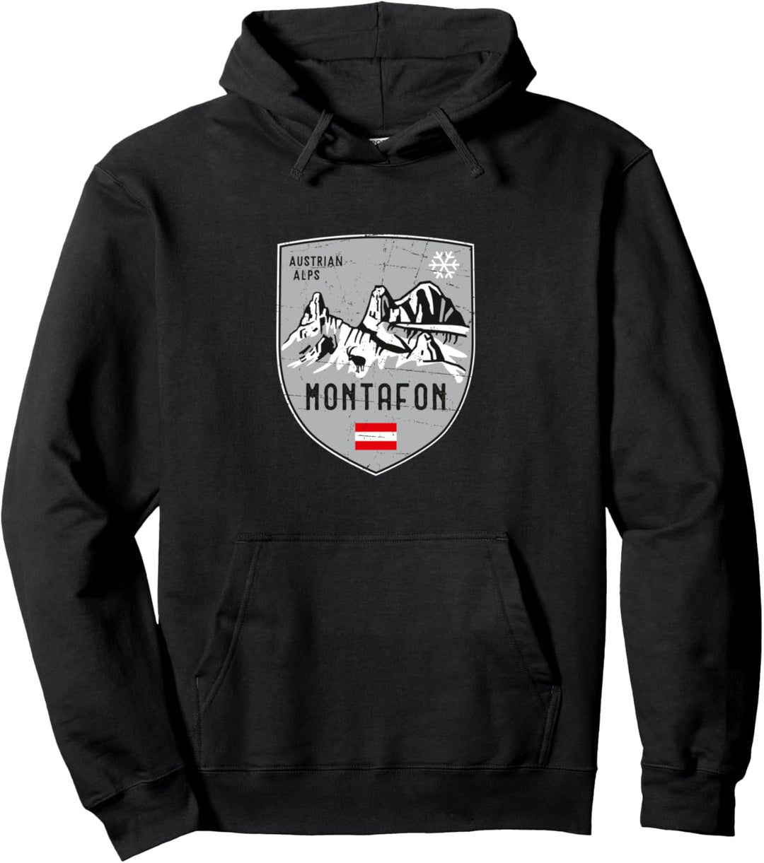 Montafon Ski Wappen Pullover Hoodie