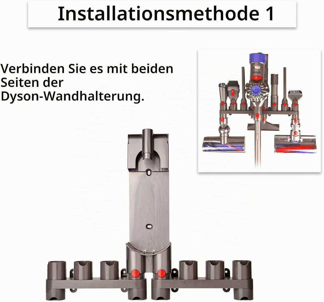 Wandhalterung Zubehörhalter für Dyson Gen5 G5 V15 V12 V11 V10 V8 V7 Staubsaugerzubehör, Dyson Aufsat