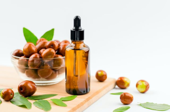 CHOSA Jojobaöl Bio Kaltgepresst Unraffiniert 100% Reines 1000 ml + Spender - Jojoba Öl Haare, Haut,