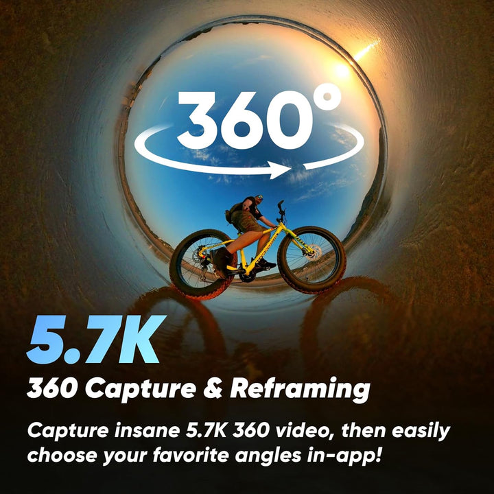 Insta360 X3 Auf Geht's-Bundle - wasserdichte 360°-Actionkamera mit 1/2"-Sensor, 5,7K 360°, 72MP 360°
