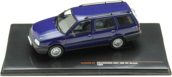 Modell in Scala Ixo Model kompatibel mit VW Golf III Variant Pink Floyd 1994 MET.BLUE 1:43 Modell CL